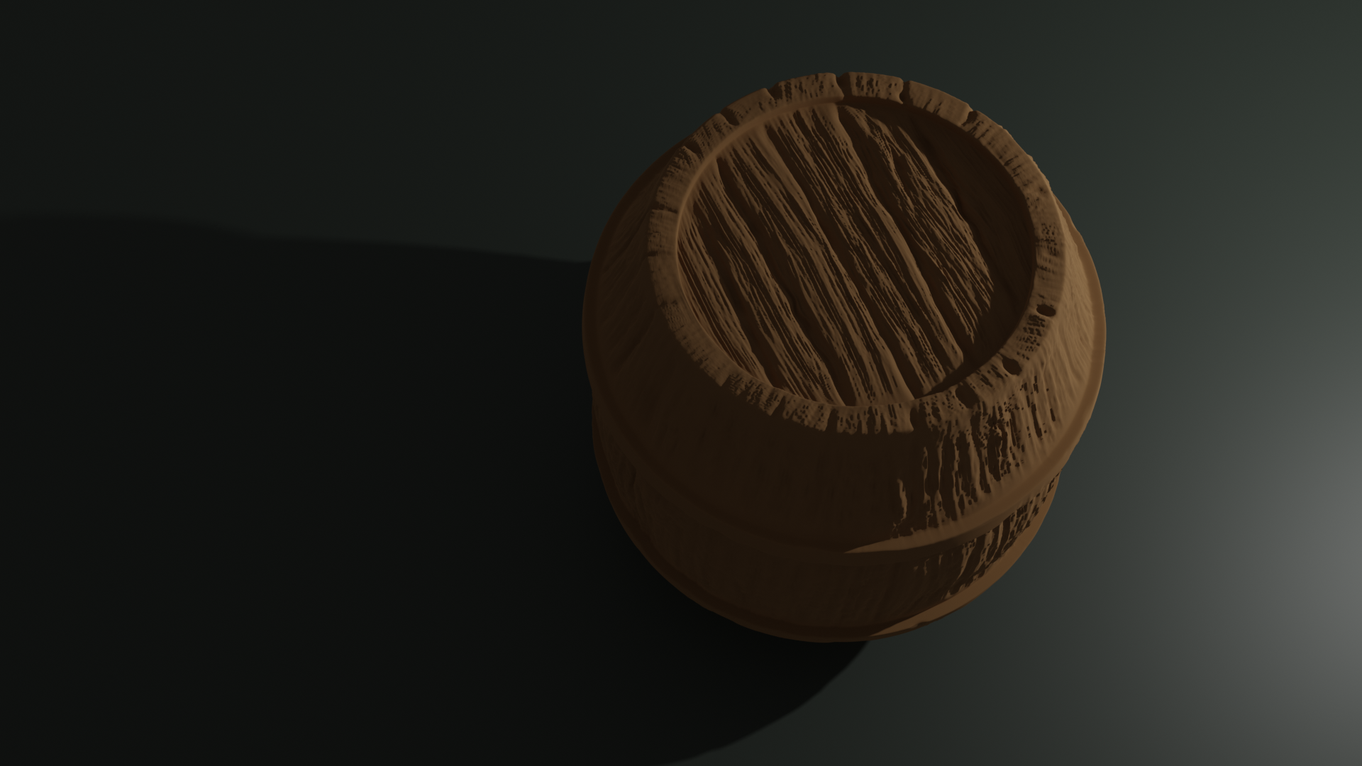 3d render: barrel matcap