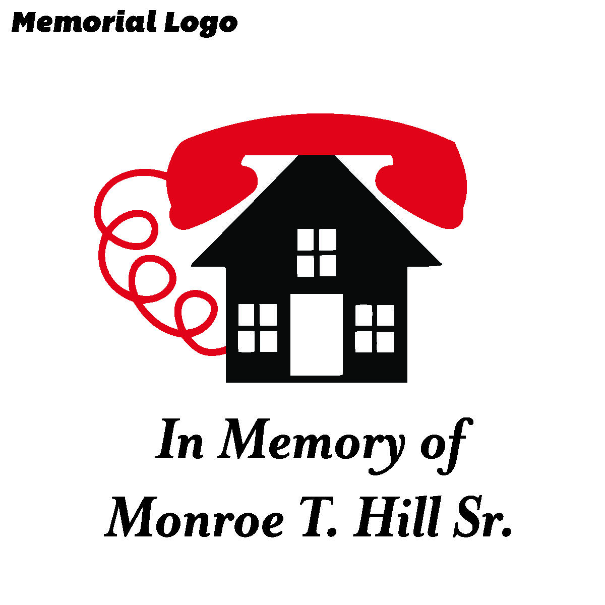 memorial logo variation for Monroe Tharpe Hill Sr. to be placed on back of phoenix rising 5k shirt